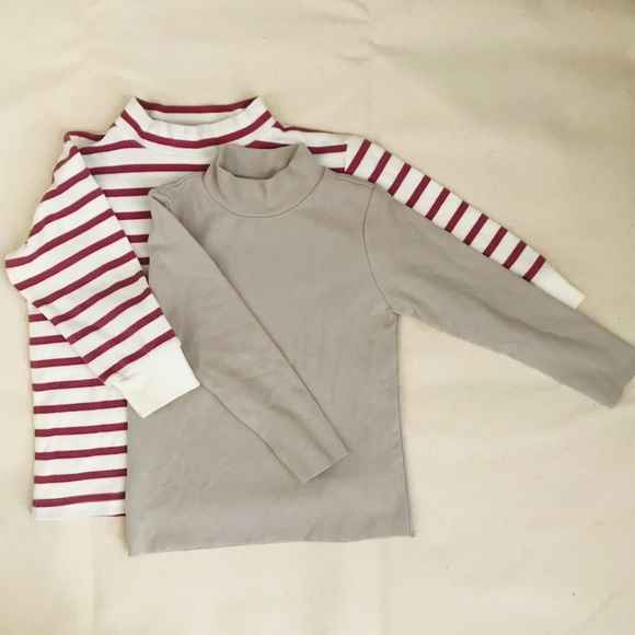 $11/ea Bundle: 2 Kids Muji, Marc&Janie turtleneck thick long sleeve tops size 3T - Picture 1 of 12